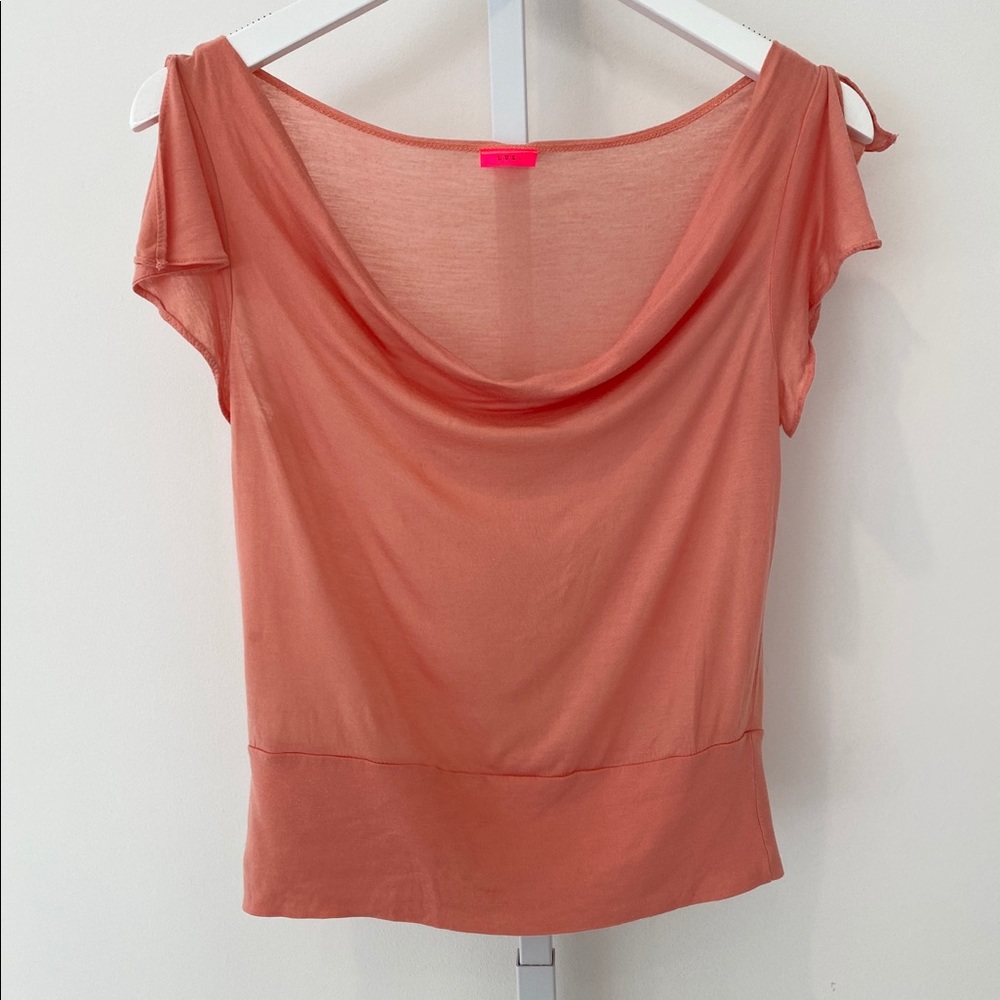 LUX CORAL CROP TOP SIZE SMALL